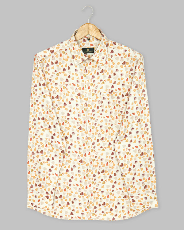 Men's Printed Stone Super Soft Multicolor Shirt