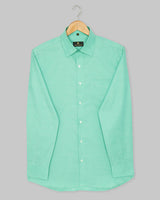 Men's Formal Long Sleeve Light Green Shirt